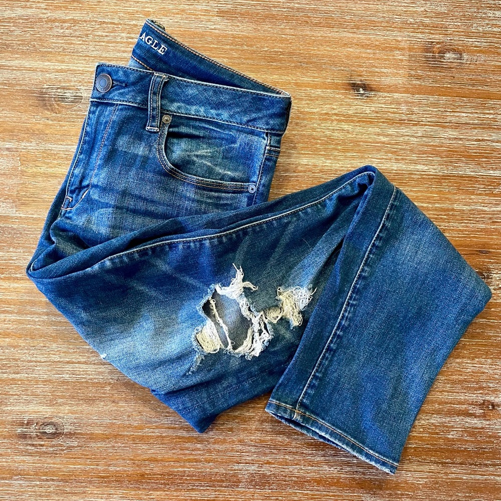 American Eagle Skinny Distressed Jeans